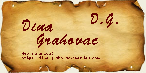 Dina Grahovac vizit kartica